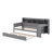 Wooden Daybed with Integrated Storage Shelves, Including a Pull-out Trundle Bed-482637225