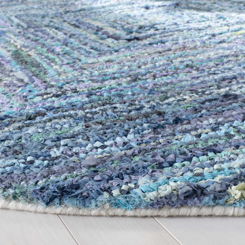 Baum Hand Tufted Cotton Geometric Rug, Round 6'