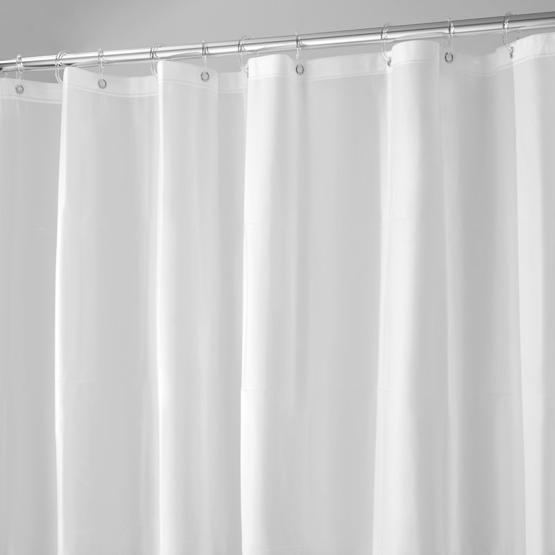 Rideau de douche simple en vinyle Shaniya, 72 po x 72 po