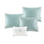 Housse de lit de jour réversible bleue, 6 pièces, taille simple, motif médaillon, avec housse, 3 taies décoratives et coussin décoratif, médaillon réversible, 12 x 18