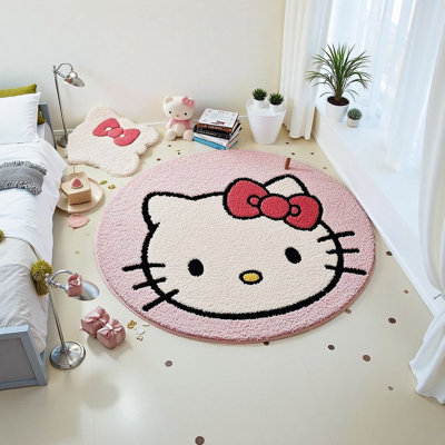 4.59 ft Hello Kitty Rug
