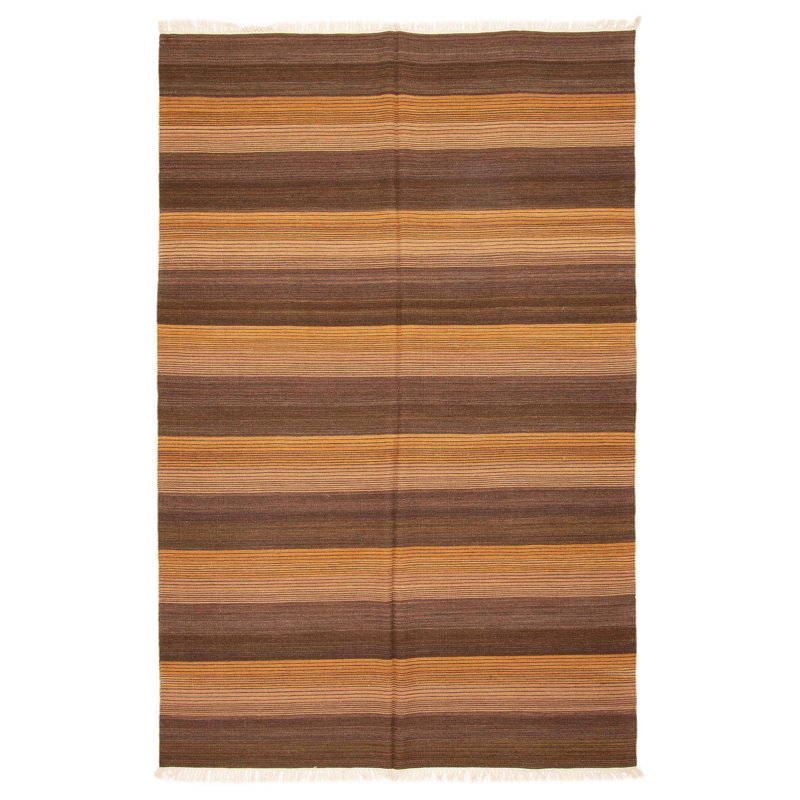 Boho Brown Kilim 6'0" x 9'0"