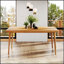 Table de salle à manger d'extérieur en bois d'acacia durable Janiyah