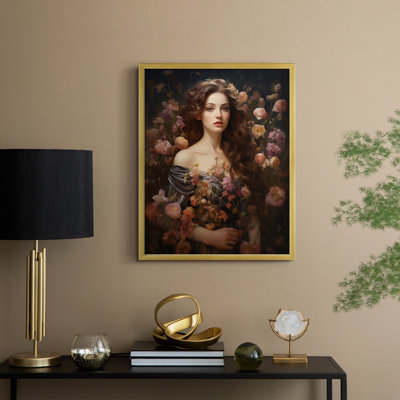 WOMEN Series DVIII  -Premium Framed Print -Ready to Hang - No Nails Required