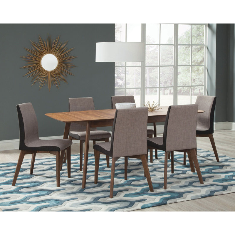Ensemble de salle à manger 7 pièces Melvinia, 7 pièces : table, 6 chaises