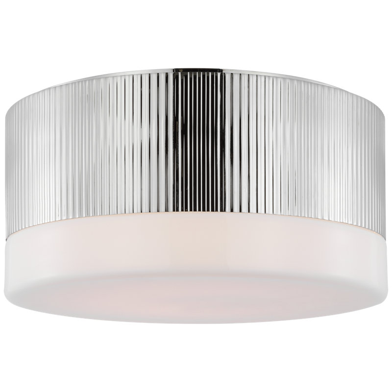 Ace 1 - Light LED Flush Mount, Polished Nickel