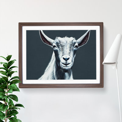 XH1022-6093X Modern Goat - Single Picture Frame Print