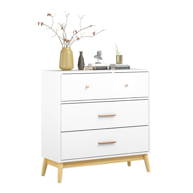 Armoire de rangement à 3 tiroirs de style nordique