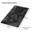 Plateau de table en pierre frittée noire 55 po x 28 po Golss