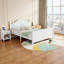 Lit simple pour enfant avec tête de lit et pied de lit Elegant White-1187814496-1187843821
