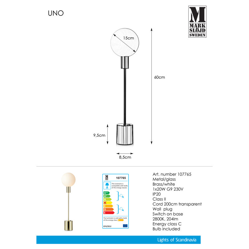 Ulysses Metal Buffet Lamp, Brass