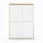 Double Sliding Shower Door, Semi-Frameless Bathroom Sliding Door With Aluminum Frame