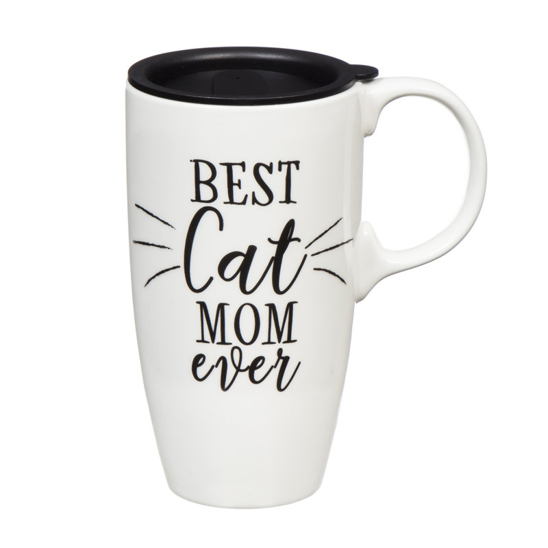 Grande tasse à latte maman best cat