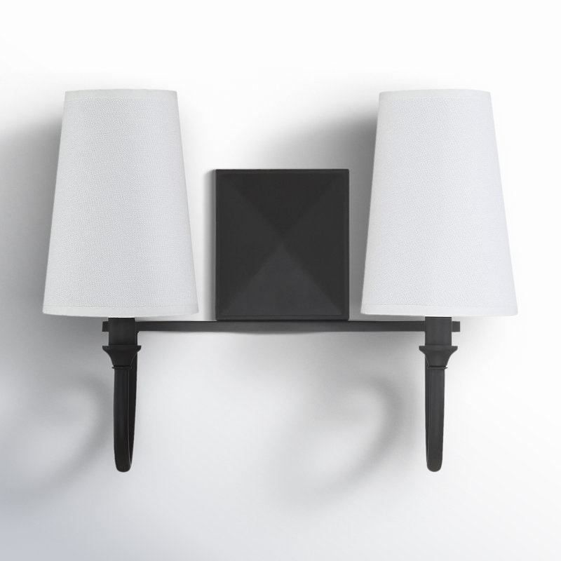 Alata 2 Light Dimmable Vanity Light, Matte Black