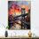Wilderen Coral Bridge Urban Silhouettes I, reproduction d'art sur toile