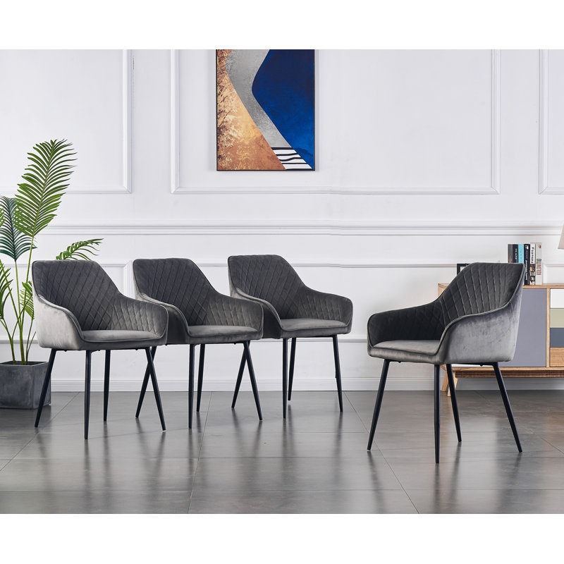 Seymour Upholstered Dining Chair, Grey