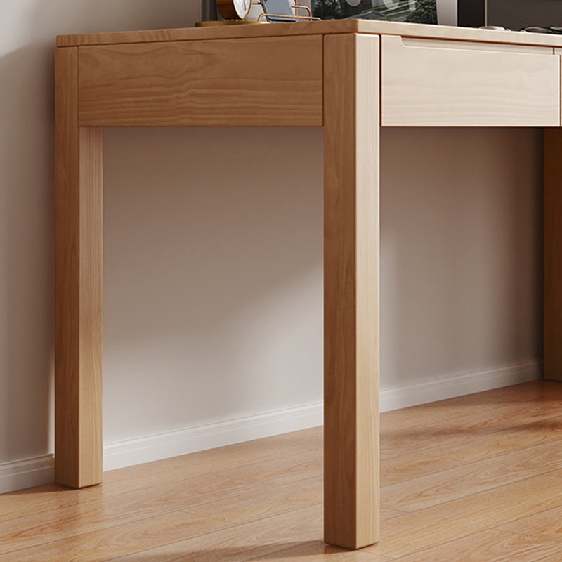 Bureau d'écriture Burlywood, H 29,53 po x l 55,12 po x P 27,56 po