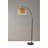 Burlap Arc Floor Lamp With Antique Bronze Finish, Modern Traditional Design, Ul Listed, Easy Assembly