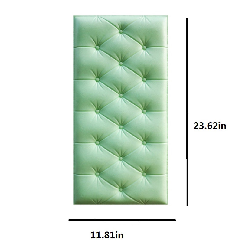1 Pcs auto-adhésif 3D épaississant autocollants muraux facile à installer en cuir éponge coussin anti-collision doux pour le chevet de la chambre à coucher