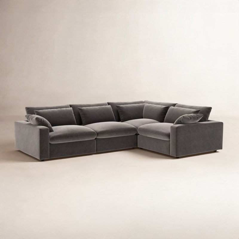Canapé modulaire 4 pièces 117 po Remy, Chenille performance espresso Andrew