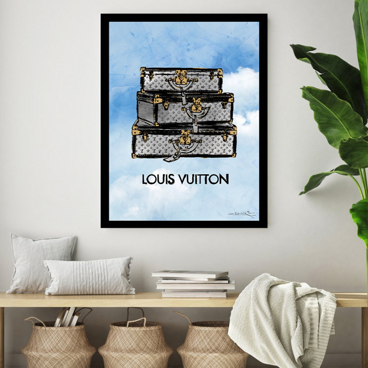 LOUIS VUITTON Fairchild Paris Luggage Canvas Wall Art Home Decor