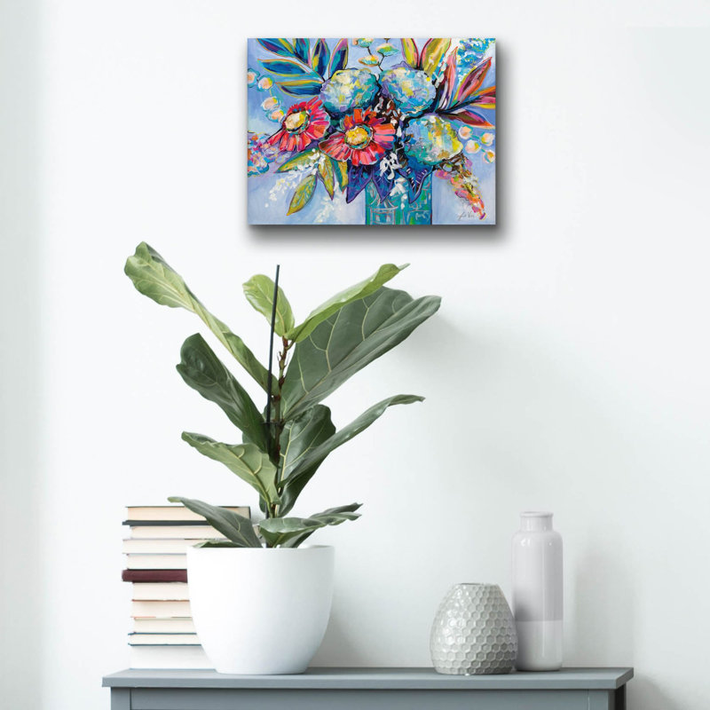 'Easter Bouquet' by Jeanette Vertentes Acrylic Glass Wall Art, 12" H x 16" W x 0.13" D