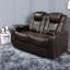 Canapé inclinable en cuir de qualité supérieure, cuir véritable, style moderne pour le divertissement à domicile