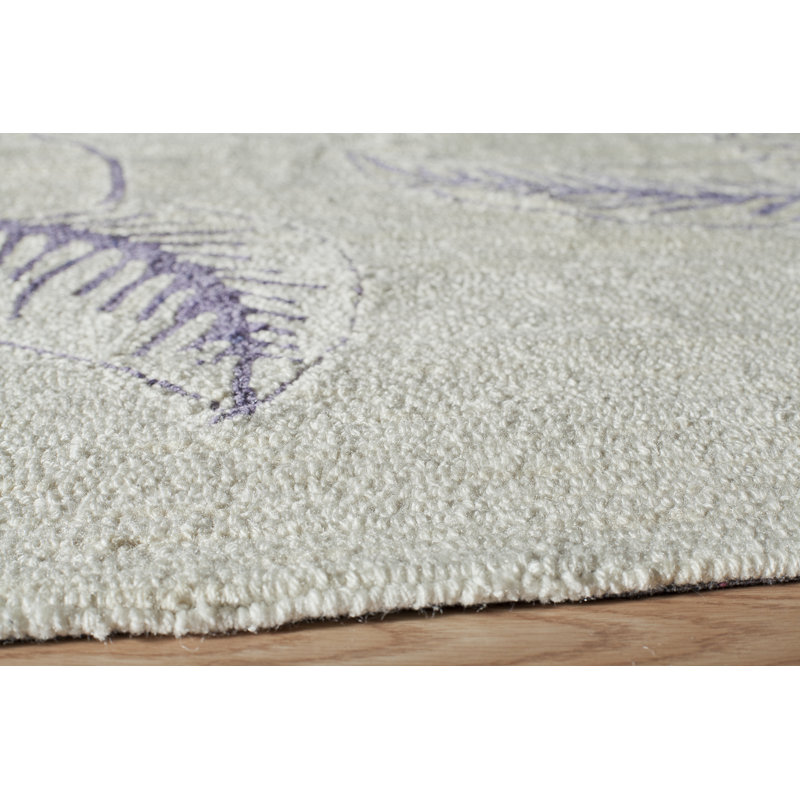 Tapis lilas crocheté à la main Marmolejo, Tapis de couloir 2 pi 3 po x 7 pi 6 po