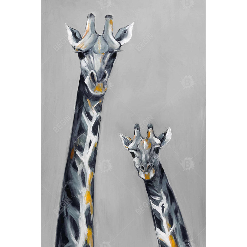 Steel blue giraffe Bath Mat with Non-Slip Backing - Quick Dry Memory Foam Bathroom Rug - Absorbent - Modern Plush Spa-Style - Machine Washable
