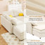 Lit polyvalent avec compartiment de rangement - beige, 6 sièges, coussins en mousse, modulaire 126 x 63 x 35, peu encombrant-655526373-655526374