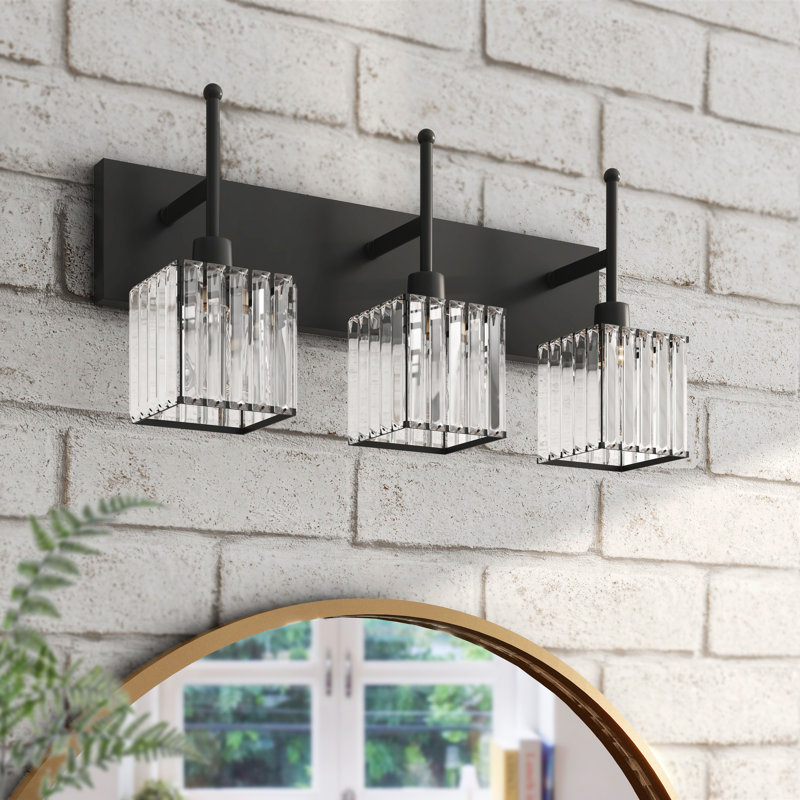 3 - Light Vanity Light, Mattle Black