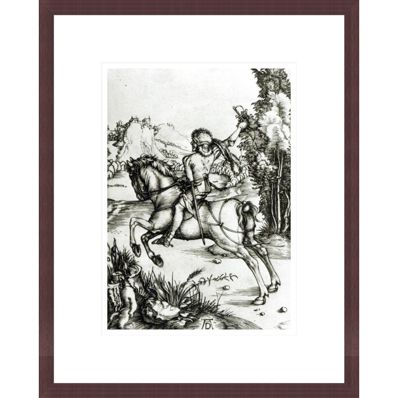 «The Small Courier» par Albrecht Dürer, impression giclée sur cadre, H 16,75 po x l 13,48 po