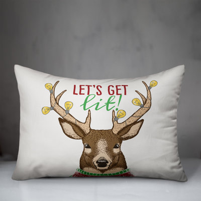  Let's Get Lit Lumbar Pillow Cover