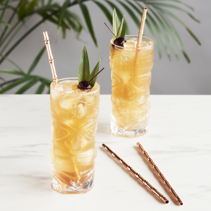 Pacific Bamboo Straws in Copper