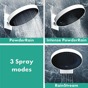 Hansgrohe Rainfinity Shower Head 250 with Wall Connector Trim