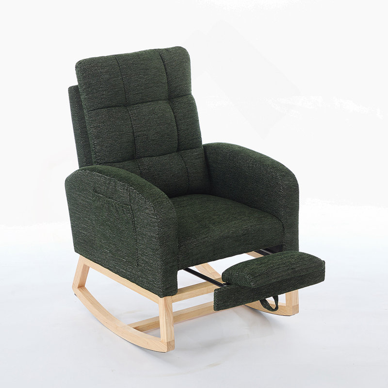 Chaise berçante Modern, Vert foncé