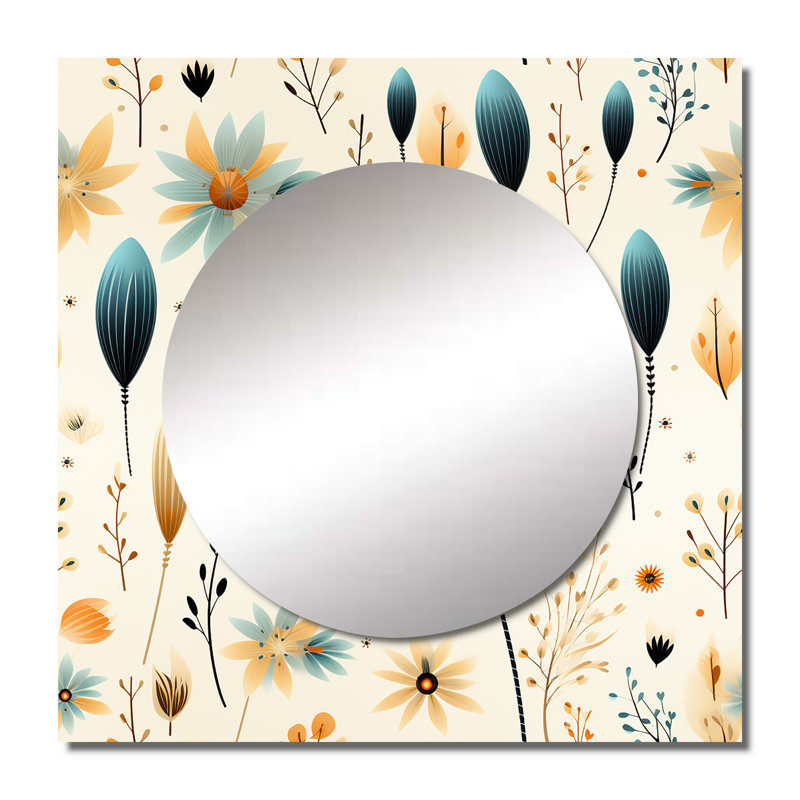 Miroir mural de salon Earthy Elegance, 23 po x 23 po