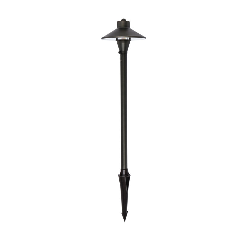 Luminaire d'extérieur extérieur en laiton coulé de 7 po de largeur x 24 po de hauteur en bronze foncé
