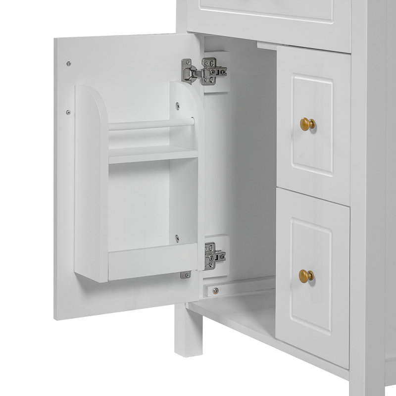 24-Inch Bathroom Vanity with Ceramic Sink