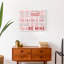 Reproduction de mots de la Saint-Valentin sur toile