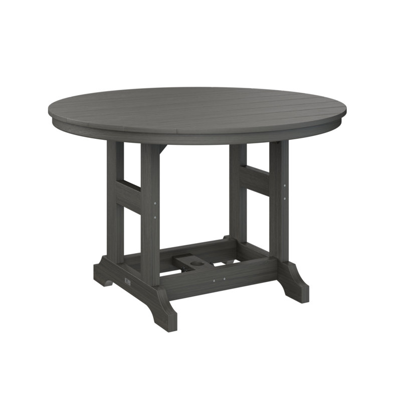 Berlin Gardens Garden Classic Round Counter Height Table, Coastal Gray, 35.5" H x 48" W x 48" D