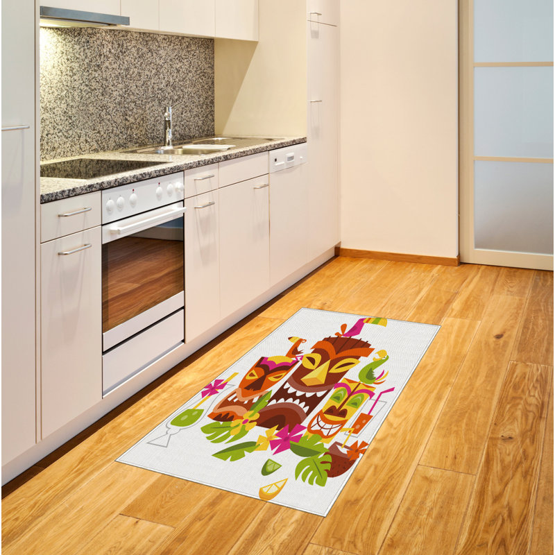 Luau High Density Long Fiber Poly Threads Decorative Area Rug Carpet, Rectangle 2'7" x 5'