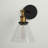 Mekhail 1 - Light Glass Shade Dimmable Classic Armed Wall Sconce-1189202101