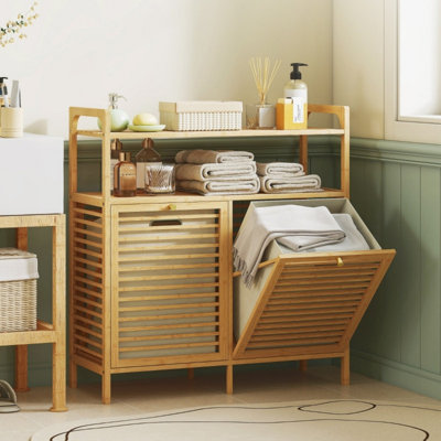 Bamboo Freestanding Bathroom Cabinet