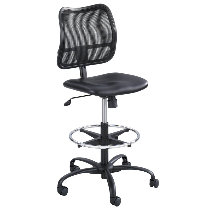 Vue Mid-Back Mesh Drafting Chair, Vinyl