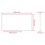 Miroir de salle de bain 55 po x 30 po rectangulaire moderne surdimensionné avec cadre argenté