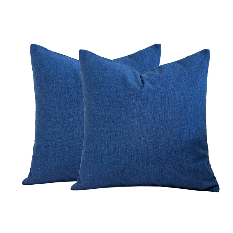 Outdoor Throw Pillow, Indigo, 20" H x 20"  W