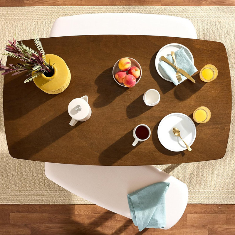 3-Piece Mid-Century Modern Wood Dining Kitc...