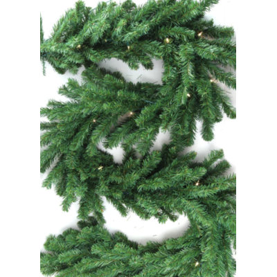 9' Tall Northern Pre-Lit Garland with 50 Warm Lights