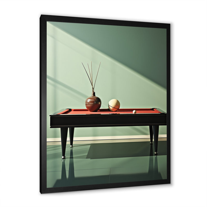 «Kopelyn Billard Serene Strokes Minimalist», reproduction d'art sur toile, H 40 po x l 30 po x P 1,5 po, Cadre photo noir